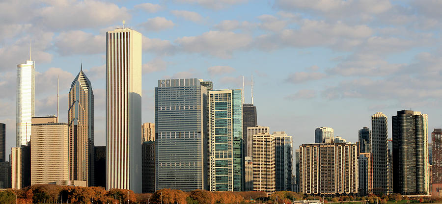Chicago Skyline, Chicago, Illinois, Usa Photograph by Hisham Ibrahim