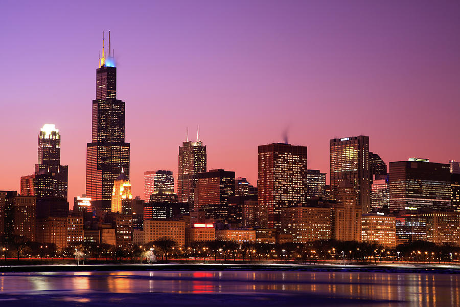 Chicago Skyline, Illinois Photograph by Veni