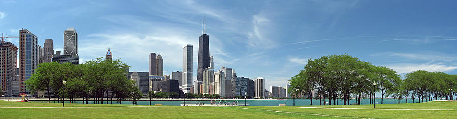 Chicago Skyline John Hancock Park Photograph by Christopherarndt