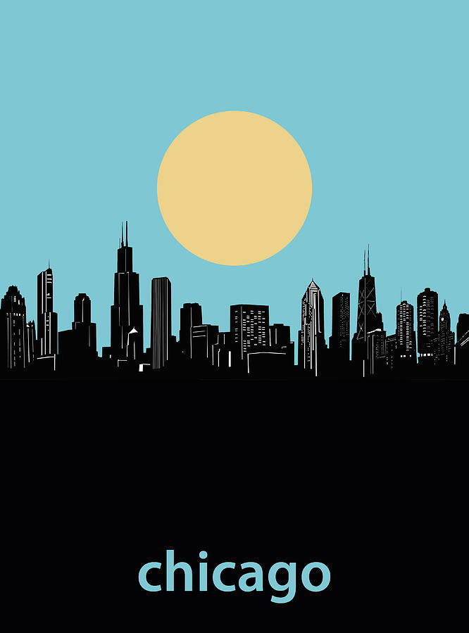 Chicago Skyline Minimalism 3 Photograph