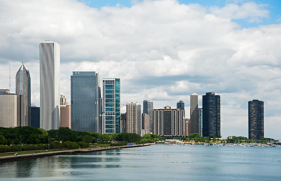 Chicago Skyline Photograph by Romain Villa Photographe