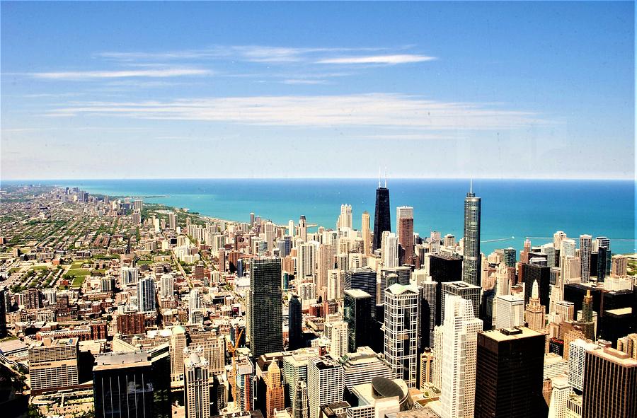 Chicago Skyline Photograph by TAR Black Artistic Photography - Pixels