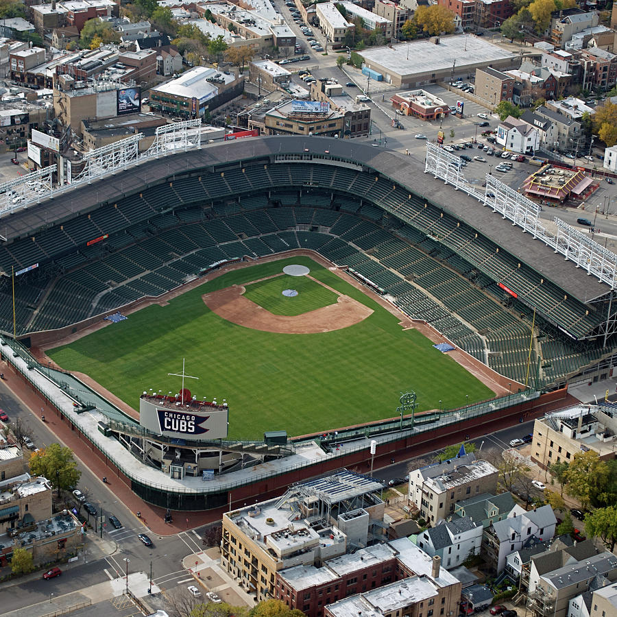 Chicago Sports Wrigley Field 01 SQ Format Photograph by Thomas ...