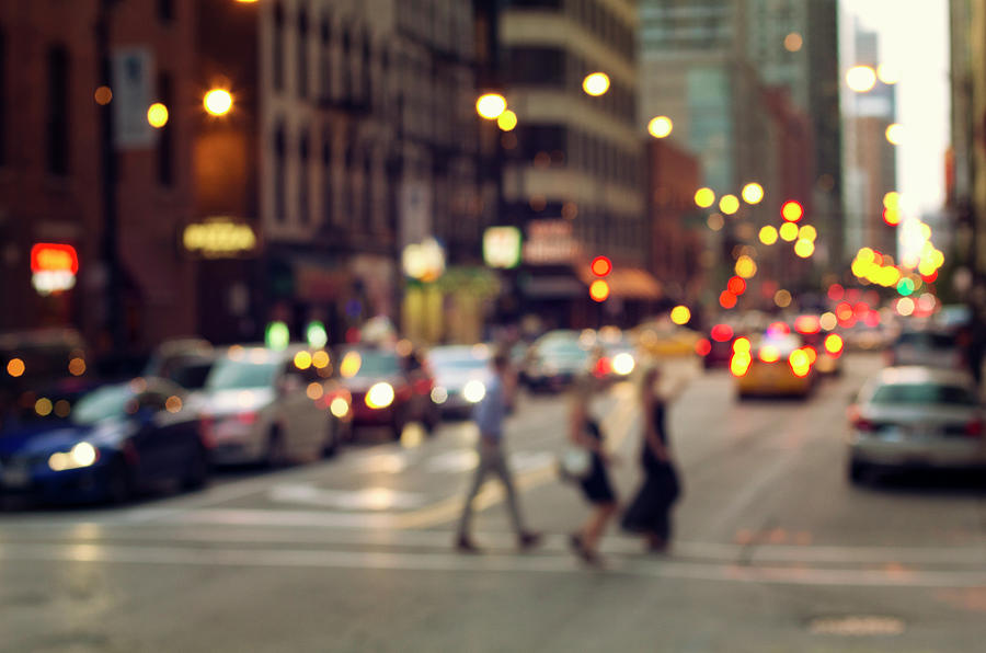Chicago Street Bokeh Photograph by Gpr Photography