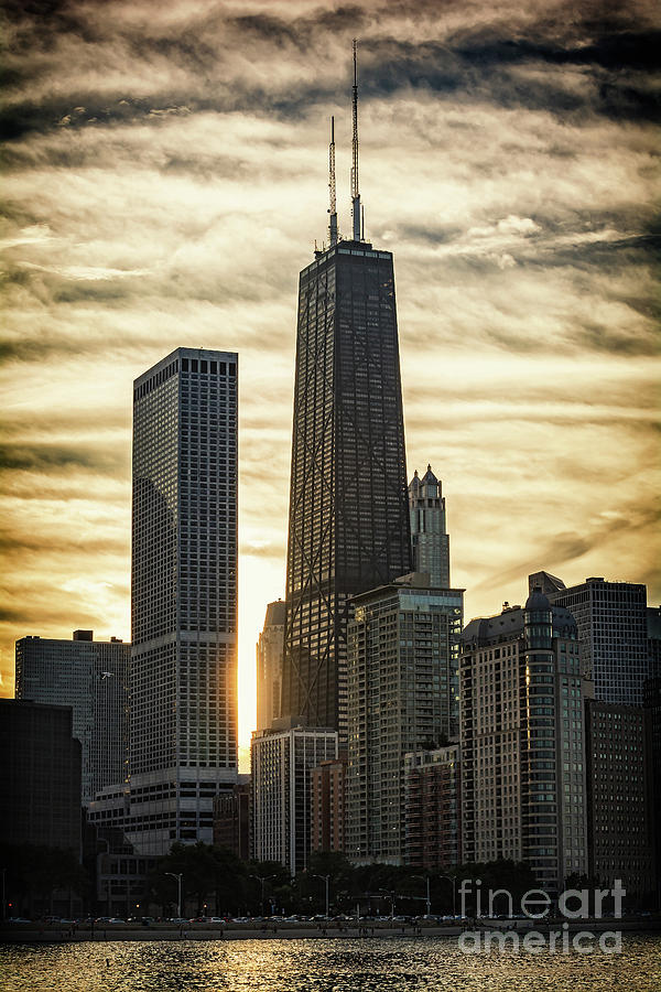 Chicago Photograph - Chicago Sunset by Bruno Passigatti
