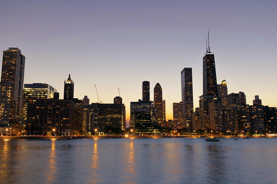 Chicago Twilight Photograph by Njr Photos - Pixels