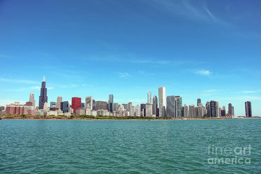 Chicago Photograph - Chicago Urban Skyline View by Eddie Hernandez Chicago Photograph - Chicago Urban Skyline View by Eddie Hernandez