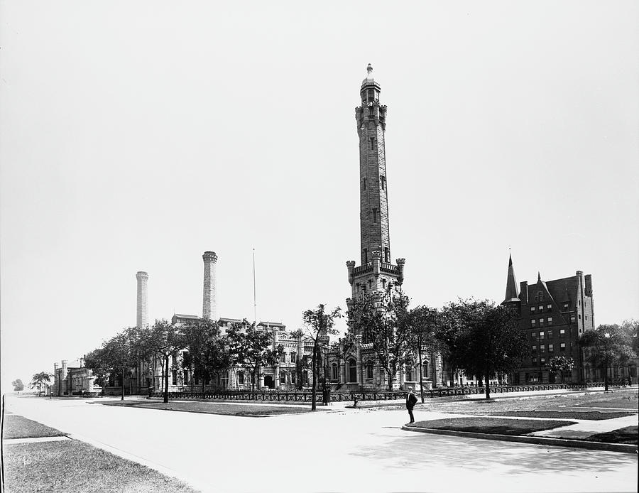 Chicago Water Tower Photograph by Chicago History Museum