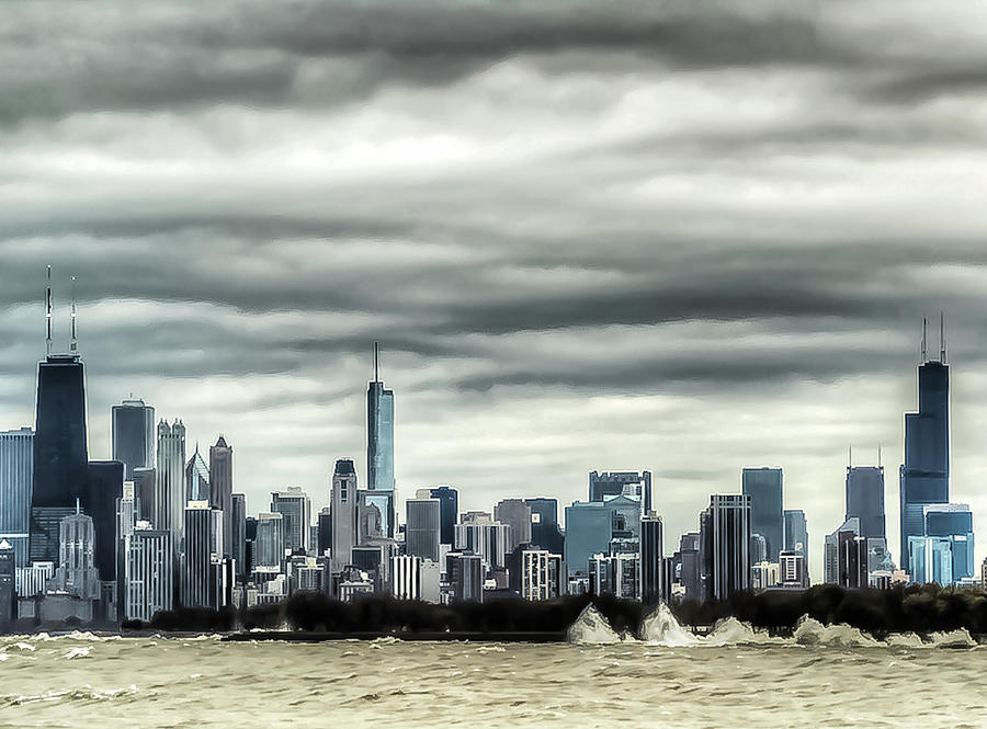 Chicago Wind And Skyline Photograph by Jeffrey Olson