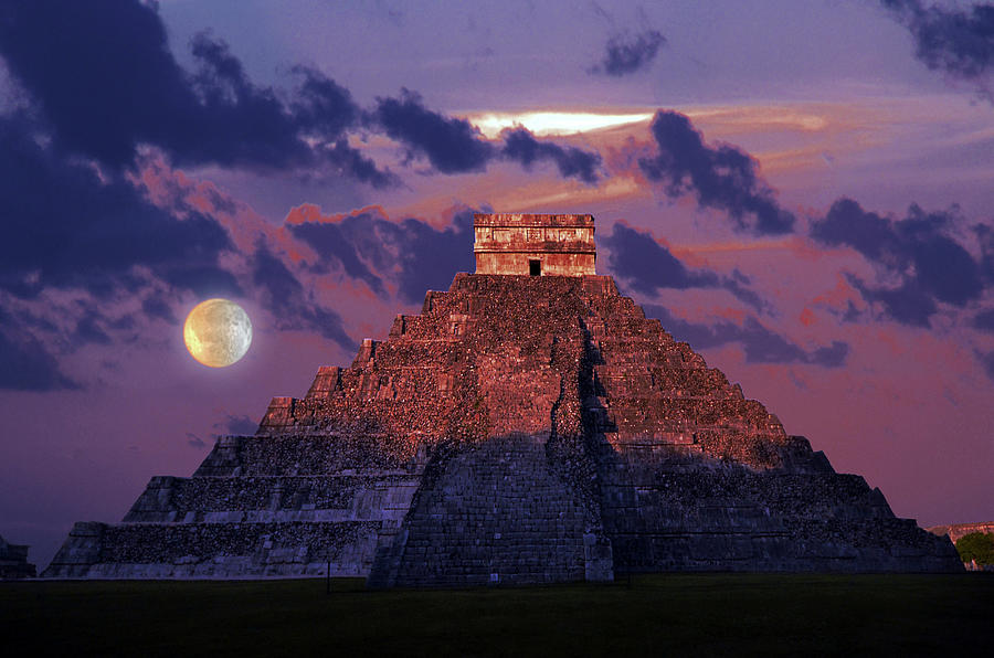 Mayan Digital Art - Chichen Itza, Yucatan, Mexico by Uwe Niehuus