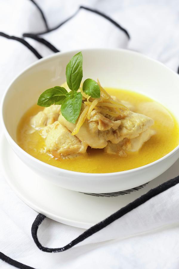 Chicken Curry With Basil Photograph by Hilde Mche