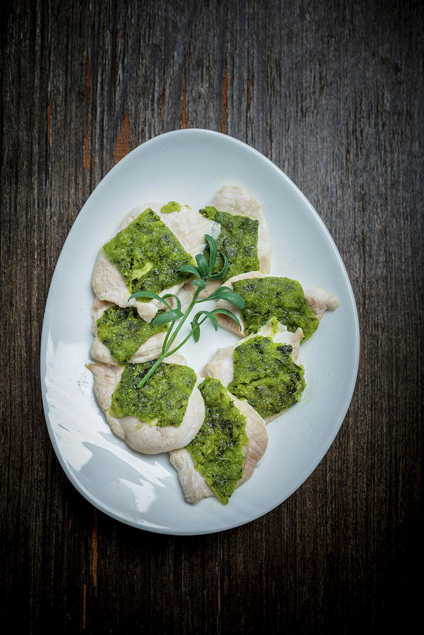 Chicken Escalope With A Herb Crust Photograph by Nitin Kapoor