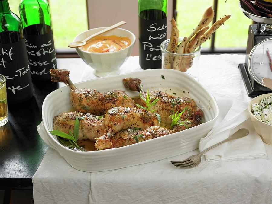 Chicken Legs With Tarragon france Photograph by Jan-peter Westermann