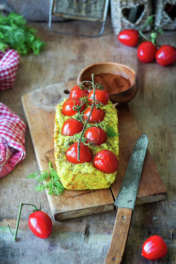 Chicken Meatloaf With Cherry Tomatoes Photograph by Irina Meliukh