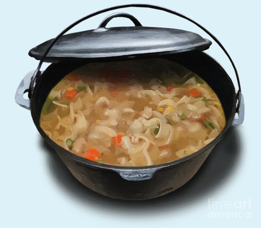 Chicken Noodle Soup Digital Art