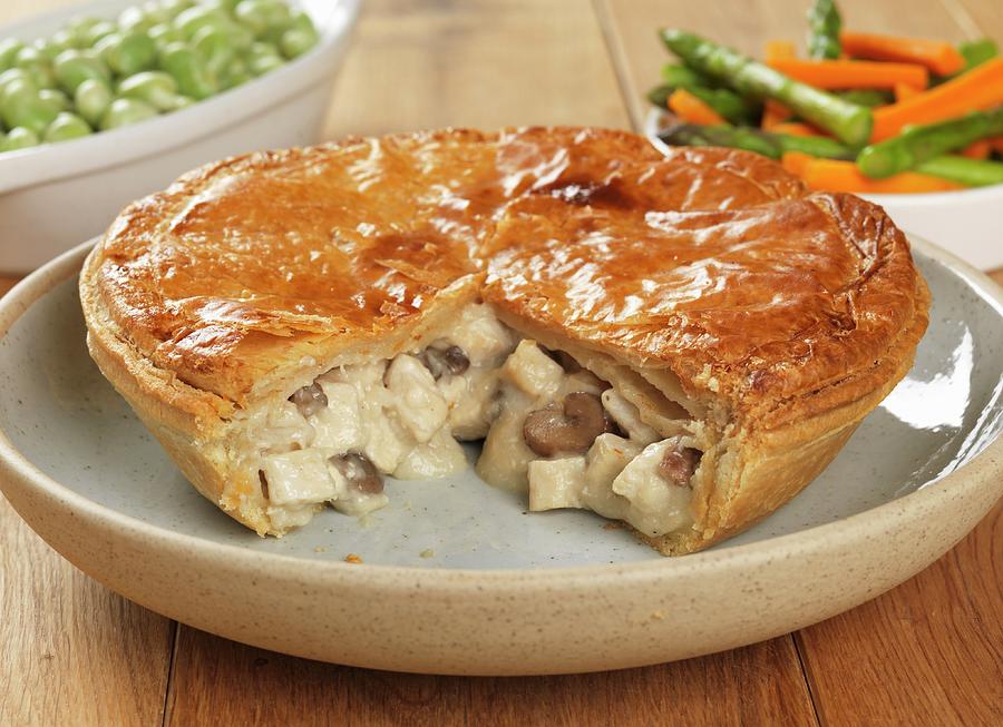Chicken Pie With Potatoes And Vegetables Photograph by Robert Morris