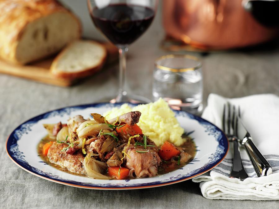 Chicken Stew With Mashed Potatoes Photograph by Pepe Nilsson - Fine Art ...