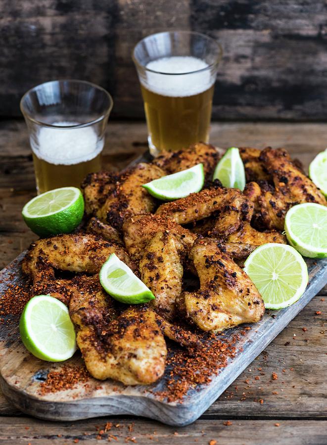 Chicken Wings With Chilli And Lime Photograph by Hein Van Tonder