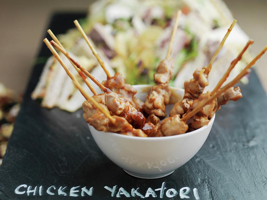 Chicken Yakatori chicken Skewers, Japan Photograph by Rob Whitrow