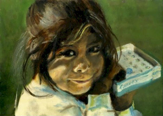 Mexico Painting - Chicklets by Ted Coombs Mexico Painting - Chicklets by Ted Coombs