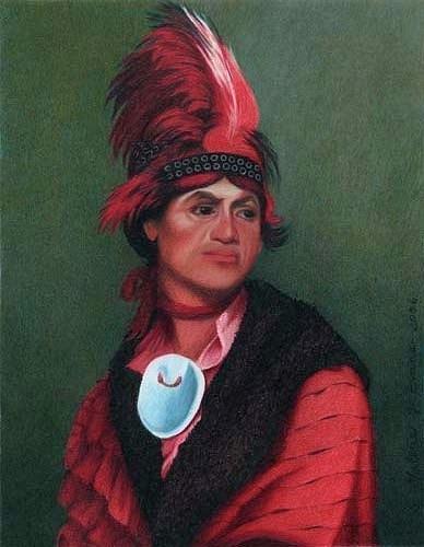 Chief Joseph Brant Painting by Valerie Evans
