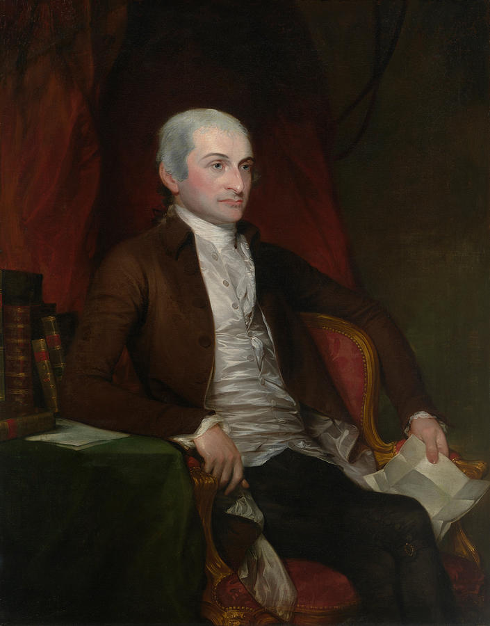 Gilbert Stuart Painting - Chief Justice John Jay Painting - Gilbert Stuart by War Is Hell Store