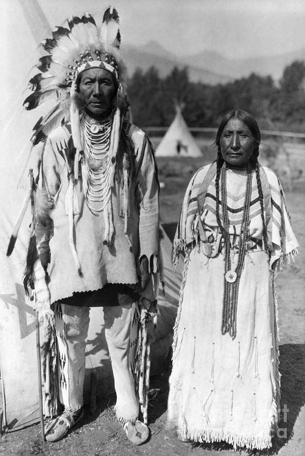 Chief Yellow Kidney And Bride Photograph by Bettmann