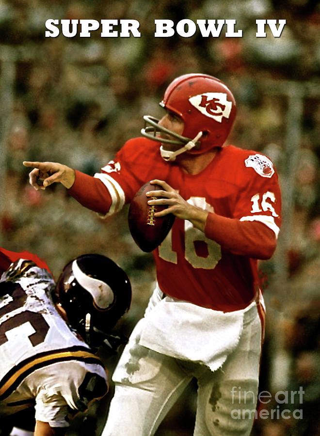 Chiefs, Len Dawson, Super Bowl IV, MVP Mixed Media by Thomas