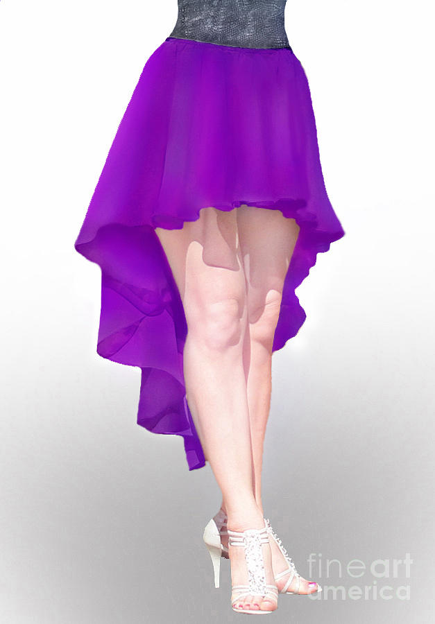 Purple Chiffon Skirt