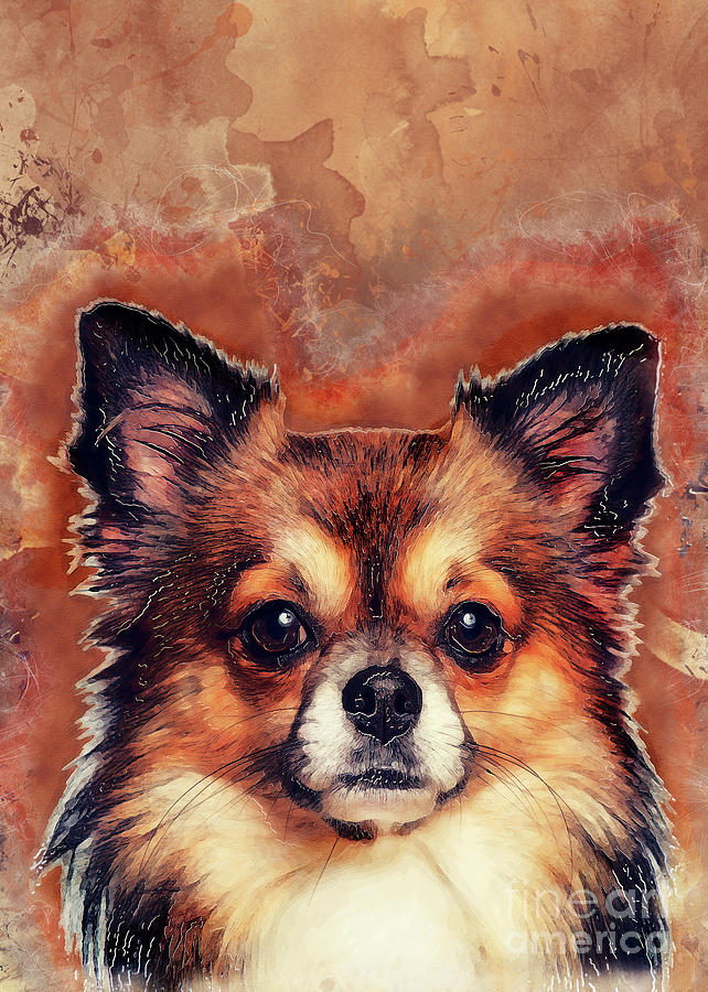 Chihuahua dog Digital Art by Justyna Jaszke JBJart