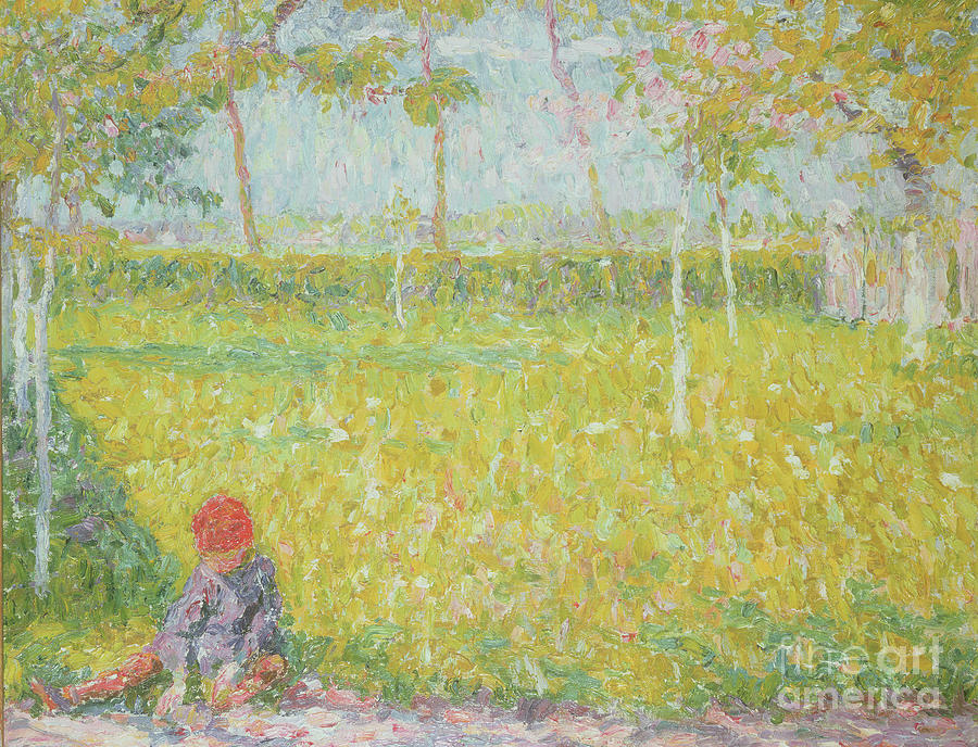 Child At Play Painting by John Peter Russell