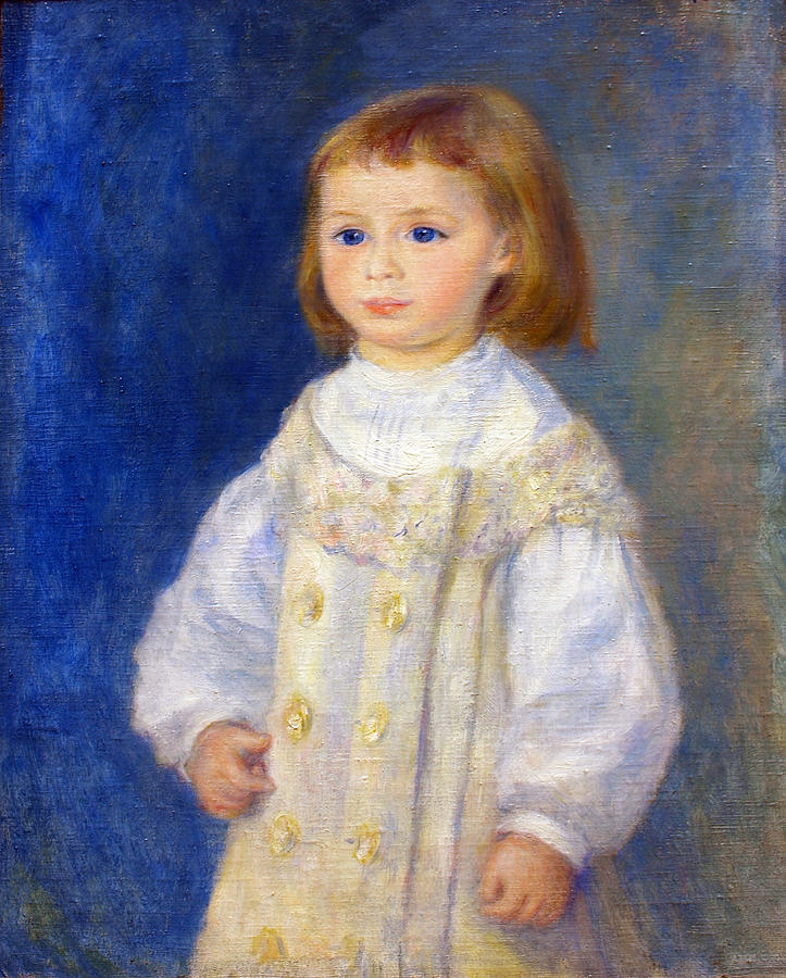 Child In A White Dress Also Known As Lucie Berard 1883 Painting