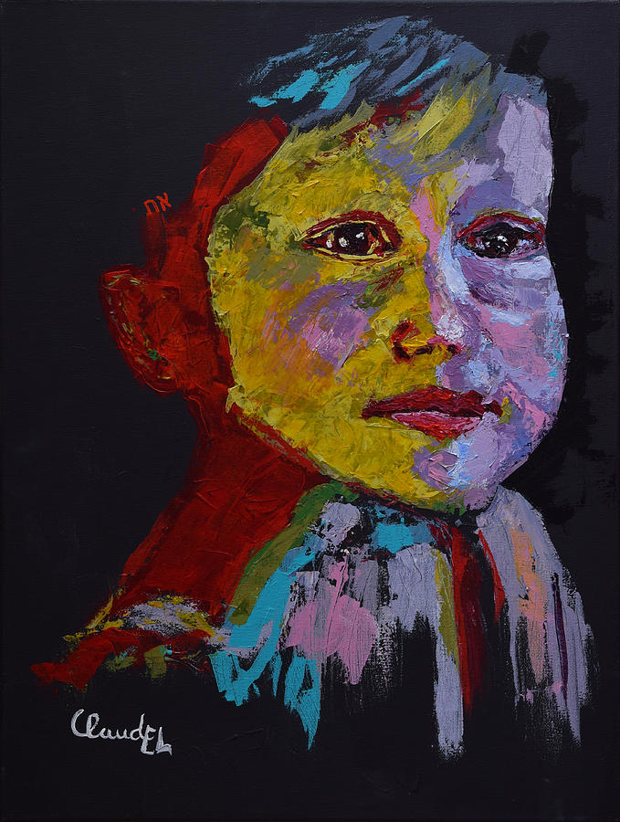 Child Looking Painting by Natacha Claudel | Fine Art America