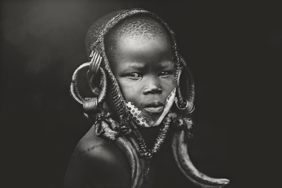 Ethiopia Photograph - Child Mursi by Svetlin Yosifov