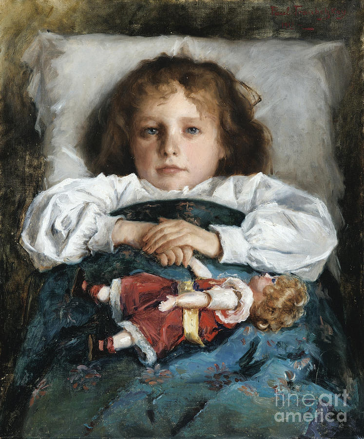 Child With A Doll, 1912 Drawing by Heritage Images