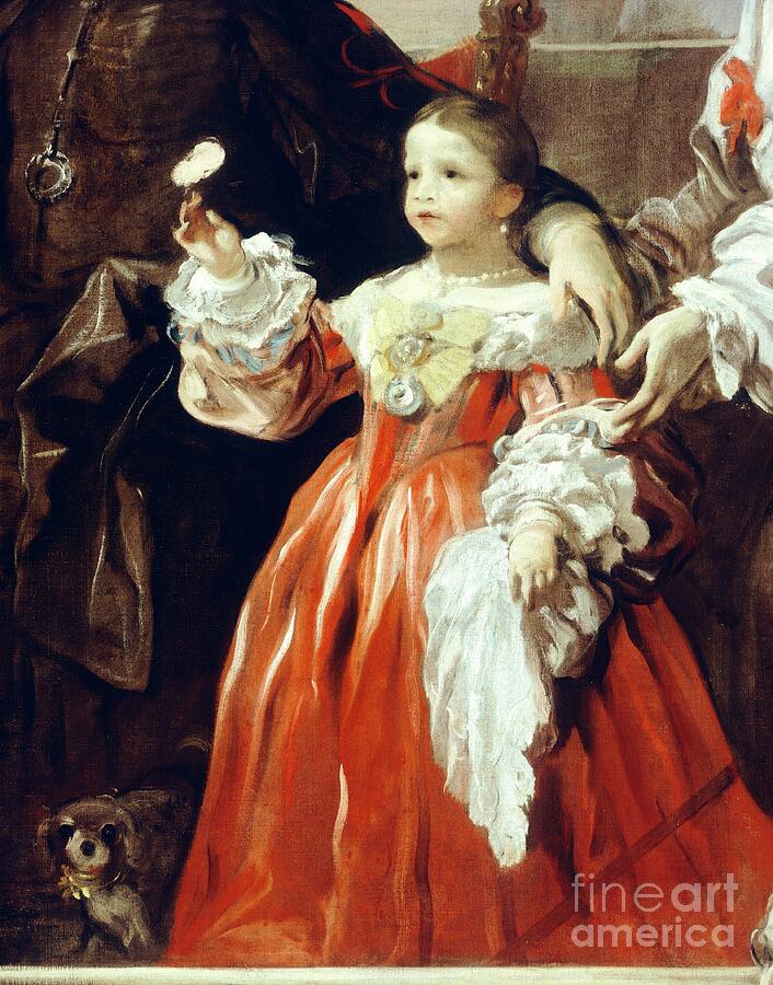 Childhood Figure Detail From Homage To Velazquez For The Count Of ...