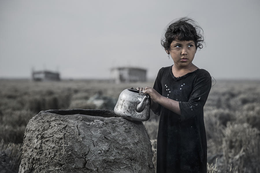 Iraq Photograph - Childhood In Al Ahwar by Zuhair Al Shammaa
