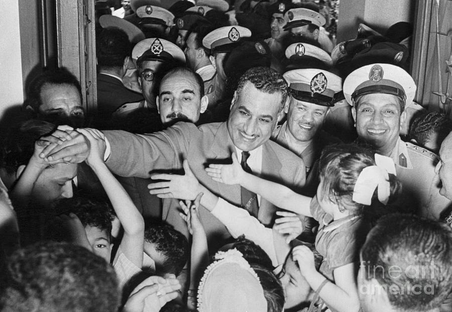 Children Greeting Gamal Abdel Nasser Photograph by Bettmann