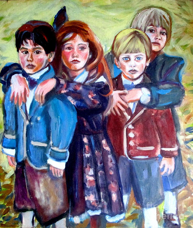 Children Painting by Helena Wierzbicki