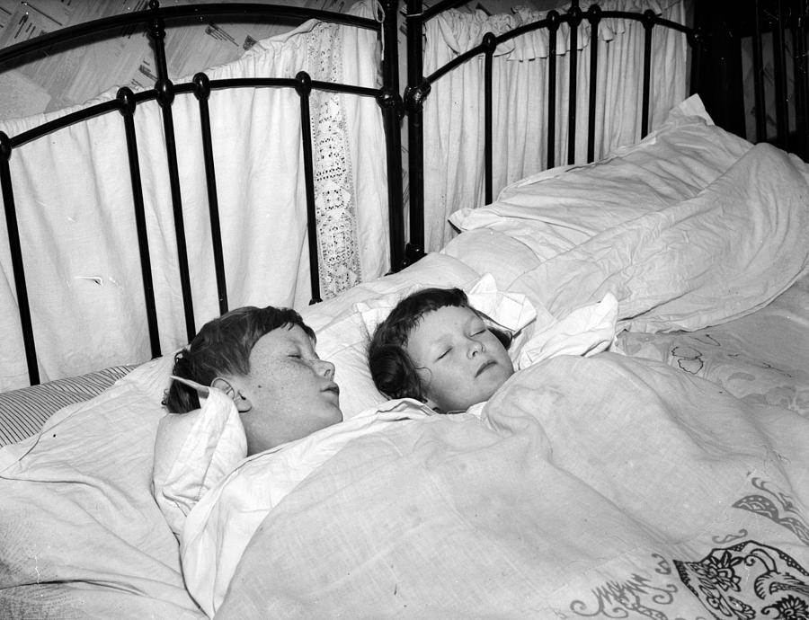 Children In Bed Photograph by Express Children In Bed Photograph by Express