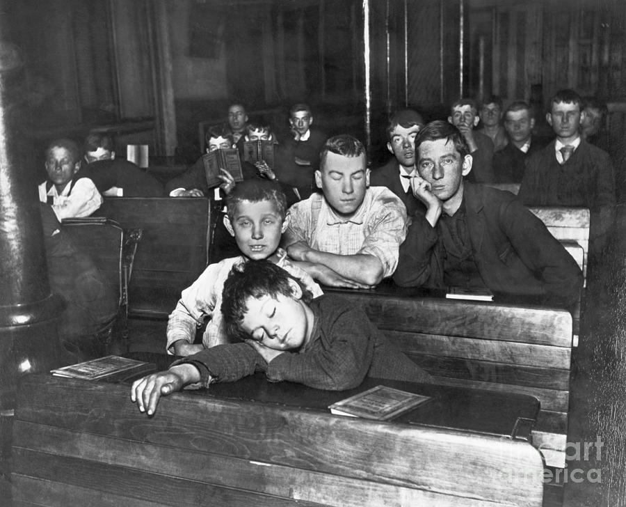 Children In Schoolroom In New York Photograph by Bettmann