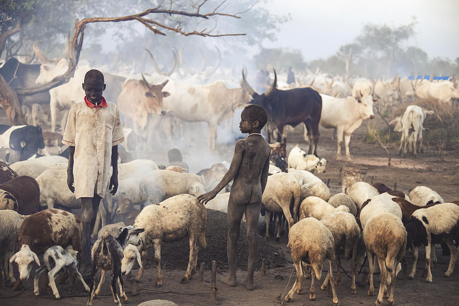 Children, Mundari, South Sudan Photograph by Svetlin Yosifov