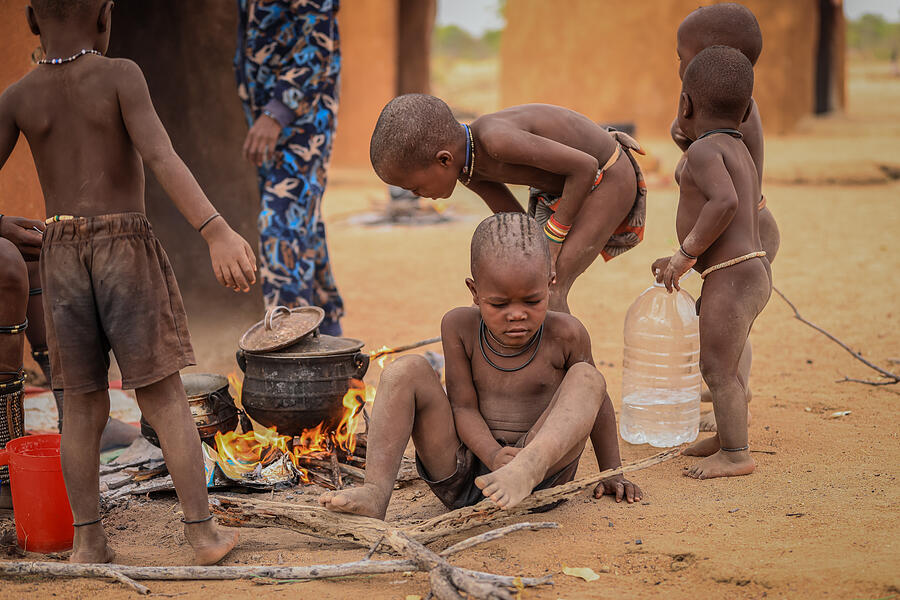 Children Of Himba Tribe Photograph by Jamil Badalov