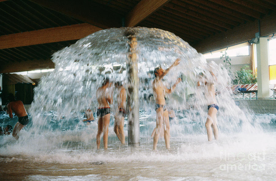 Children Playing At A Pool Photograph by Maximilian Stock Ltd/science Photo Library