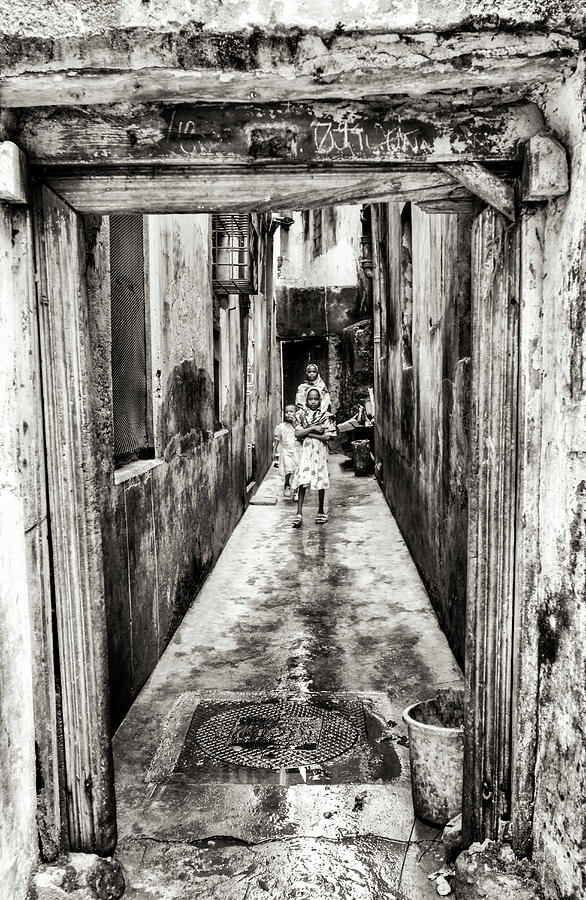 Children Playing in Stonetown Zanzibar 3665 Photograph by Neptune - Amyn Nasser Photographer