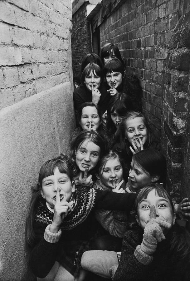 Children Shushing Photograph by Terence Spencer