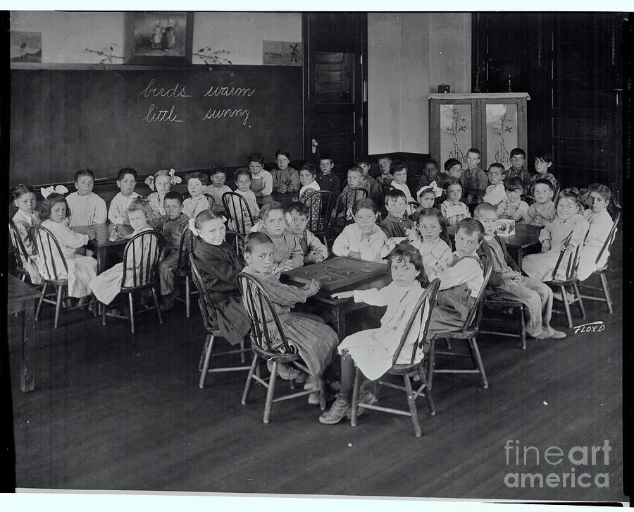 Children Sitting In Classroom Photograph by Bettmann