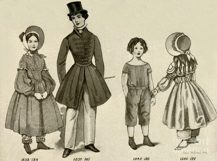 1800s fashion for kids