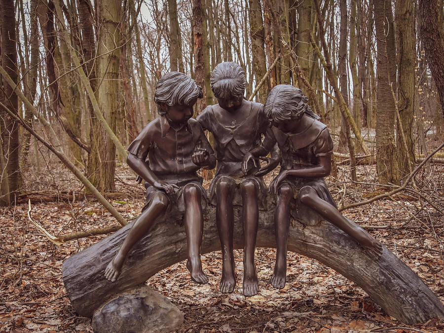 Childrens Statue Photograph by Michelle Wittensoldner