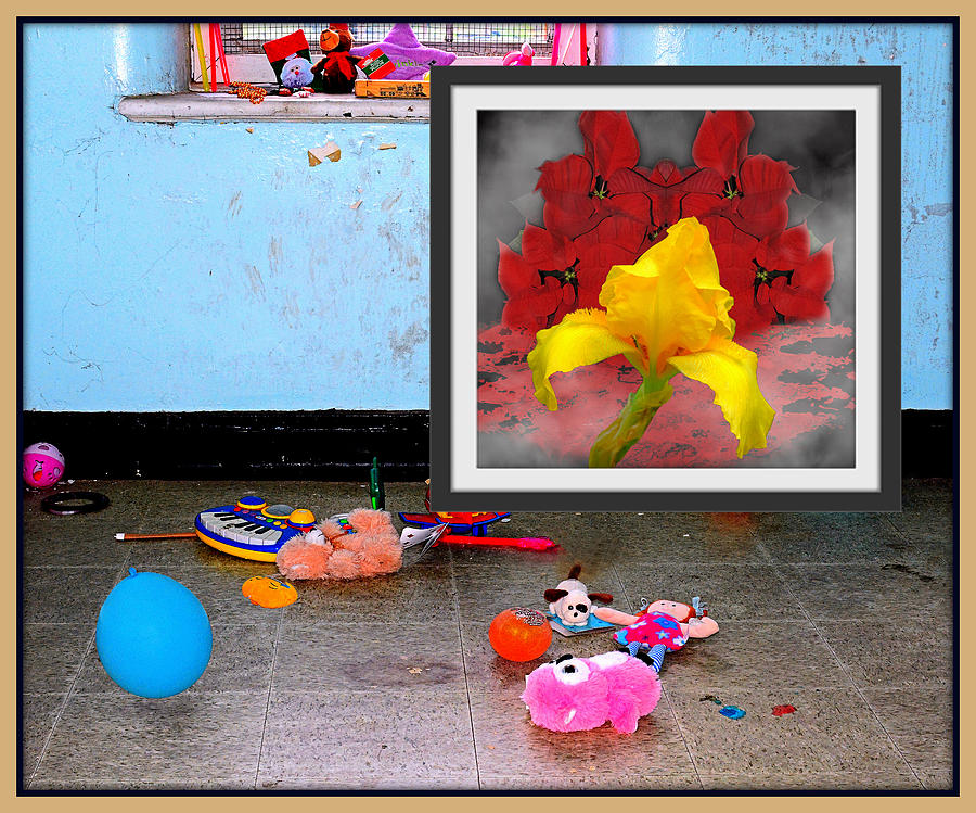 Childs Room With Flower Picture Digital Art